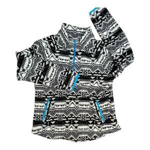 T BY TALBOTS Fleece Jacket Womens Size Medium 1/2 Zip Activewear Pullover